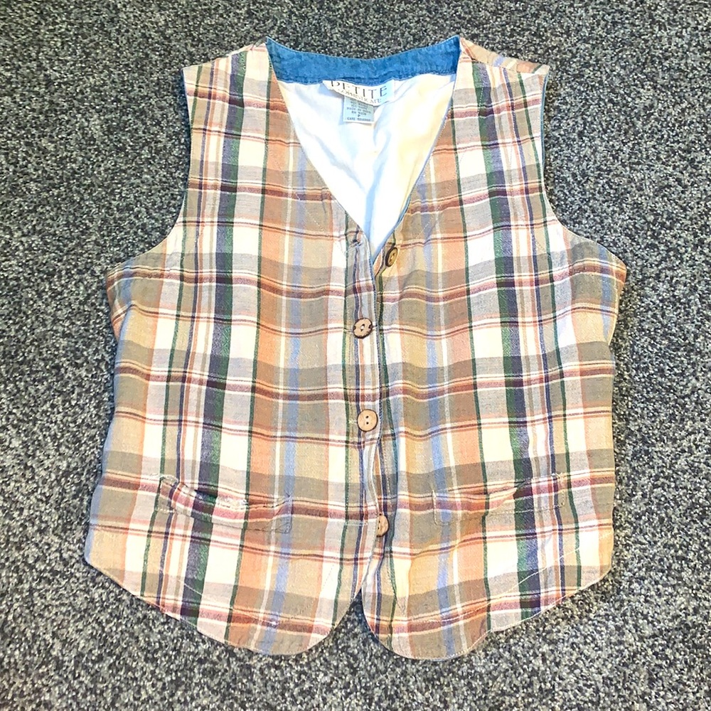 Vintage Plaid Vest